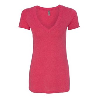Next Level Womens Triblend Deep V-neck T-shirt