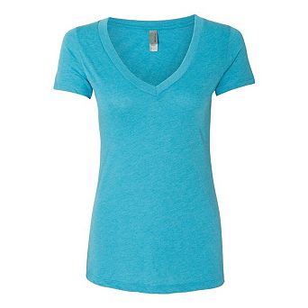 Next Level Womens Triblend Deep V-Neck T-Shirt