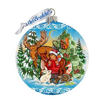 G.Debrekht Winter Wonderland Glass Christmas Ornament by G. DeBrekht Decor Christmas Decor - 73372