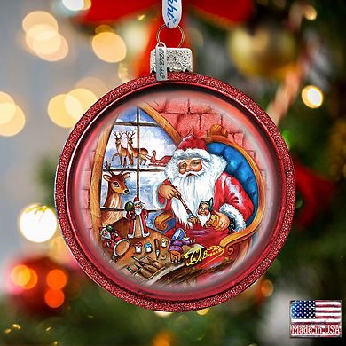 G.Debrekht Christmas Balls Glass Ornament Set of 3 by G. DeBrekht Christmas Decor - 75011-B3
