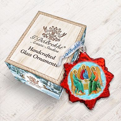 Designocracy Trinity Mercury Glass Ornament by G. DeBrekht Nativity Holiday Decor