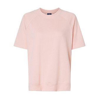 Mv Sport Women´s French Terry Short Sleeve Crewneck Pullover