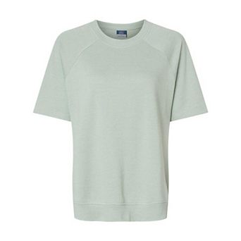 Mv Sport Women´s French Terry Short Sleeve Crewneck Pullover