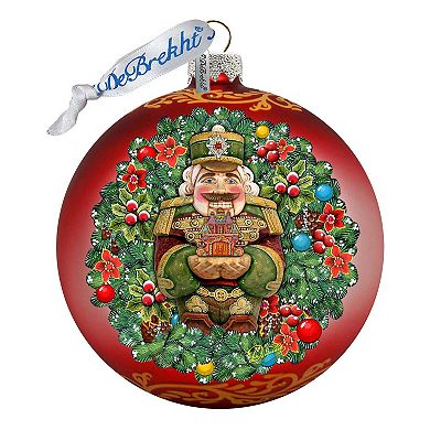 The Gift of Giving a Nutcracker Story Glass Ornament Limited Edition by G. DeBrekht