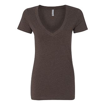 Next Level Womens CVC Deep V-Neck T-Shirt