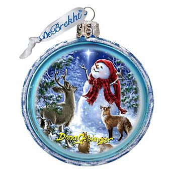 G.Debrekht Starry Night Glass Christmas Ornament by D. Gelsinger Christmas Decor - 764-150-DG