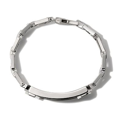 Bulova Men's Precisionist Diamond ID Link Stainless Steel Bracelet