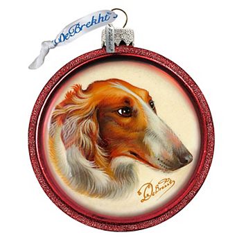 G.Debrekht Dog Best Friend Cut Ball Glass Ornament by G. DeBrekht Decor Christmas Decor - 764-019