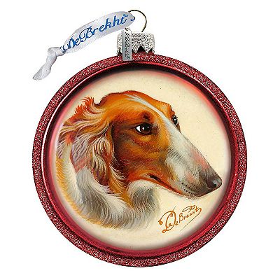 G.Debrekht Dog Best Friend Cut Ball Glass Ornament by G. DeBrekht Decor Christmas Decor - 764-019