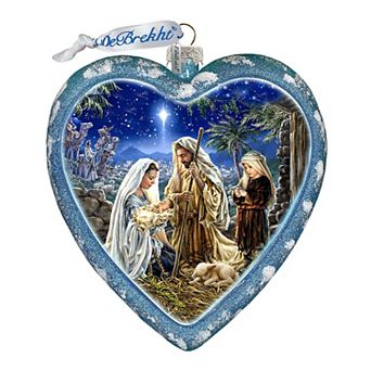 Holy Family Glass Ornament Limited Edition by D. Gelsinger
