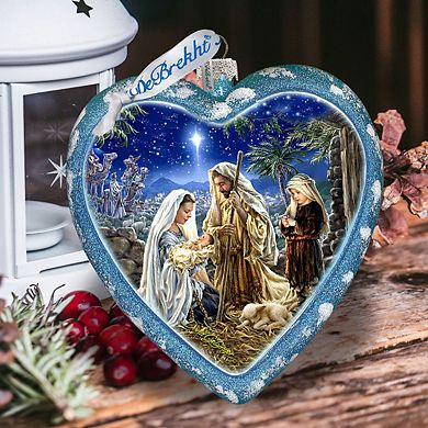 Holy Family Glass Ornament Limited Edition by D. Gelsinger
