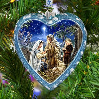 Holy Family Glass Ornament Limited Edition by D. Gelsinger