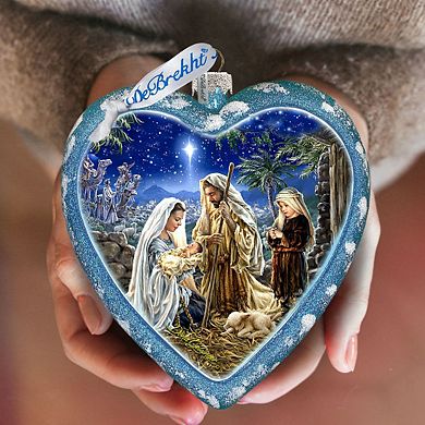 Holy Family Glass Ornament Limited Edition by D. Gelsinger