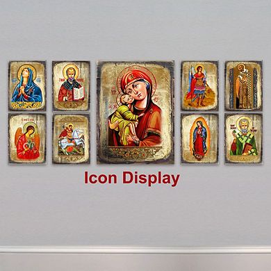 G.Debrekht The Last Supper Wooden Gold Plated Religious Christian Sacred Icon Inspirational Icon Décor