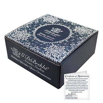 Magic Kiss Heart Glass Ornament Limited Edition by Josephine Wall