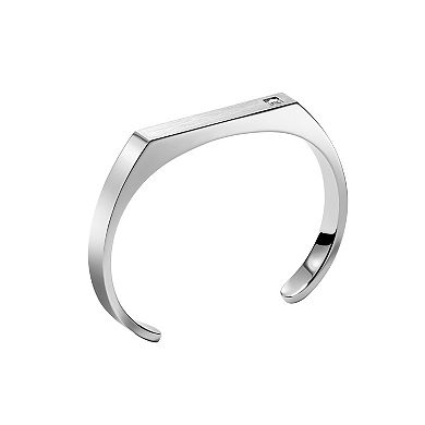 Bulova Men's Diamond Accent Classic Cuff Bracelet