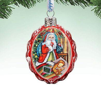 Designocracy Christmas Night Mercury Glass Ornaments Set of 3 by G. DeBrekht Christmas Decor