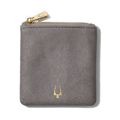 Bulova Men's Classic Black Leather & Stainless Steel Double Wrap Bracelet