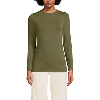Women's Lands’ End Long Sleeve Crewneck Top