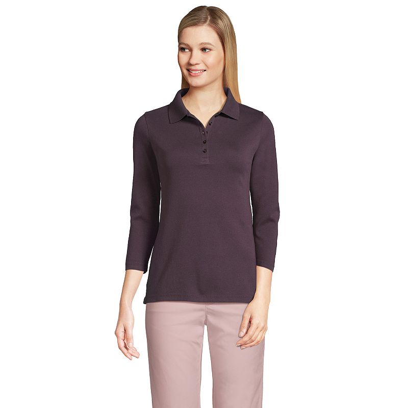 Kohls womens long on sale sleeve polo shirts