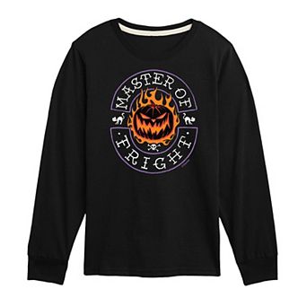 Disney's The Nightmare Before Christmas Boys Master of Fright Long Sleeve Tee