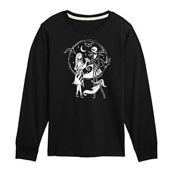 Disney's The Nightmare Before Christmas Boys Jack & Sally Long Sleeve Tee