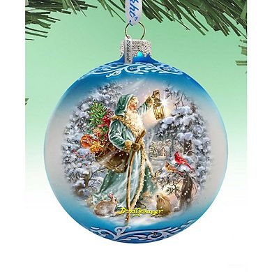 Saint Nicholas Glass Ornament Limited Edition by D. Gelsinger
