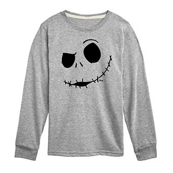 Disney's The Nightmare Before Christmas Boys Jacks Face Long Sleeve Tee