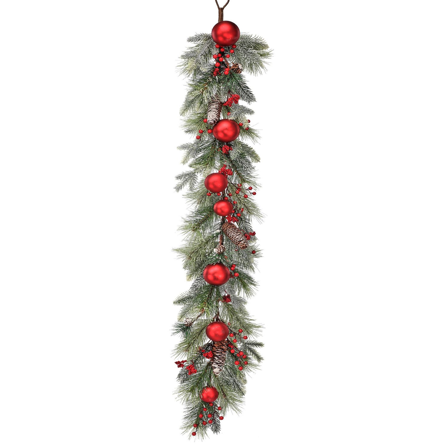 66' x 0.15 inch Red Beaded Artificial Christmas Garland - Unlit