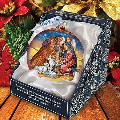 G.Debrekht Regal Nativity Glass Ornament by G. DeBrekht DecorNativity Holiday Decor - 73369