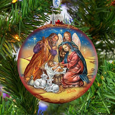 G.Debrekht Regal Nativity Glass Ornament by G. DeBrekht DecorNativity Holiday Decor - 73369
