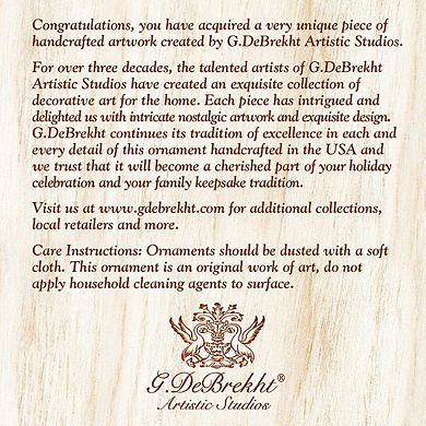 Designocracy Easily Amoosed in Lupine Mercury Glass Ornament by J. Bergsma Wildlife Holiday Decor