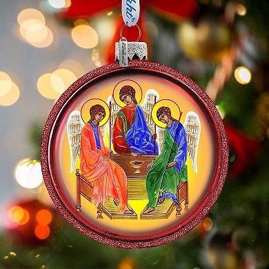 G.Debrekht Nativity icon Glass Ornament Set of 3 by G. DeBrekht DecorNativity Holiday Decor - 73751-B3