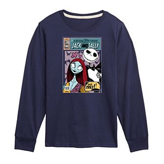 Disney's The Nightmare Before Christmas Boys Jack & Sally Long Sleeve Tee