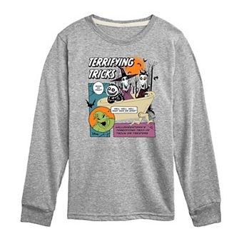 Disney's The Nightmare Before Christmas Boys Terrifying Tricks Long Sleeve Tee