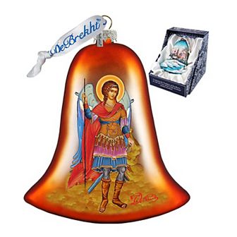 G.Debrekht Saint Michael Bell Glass Ornament by G. DeBrekht Decor Christmas Decor - 752-037