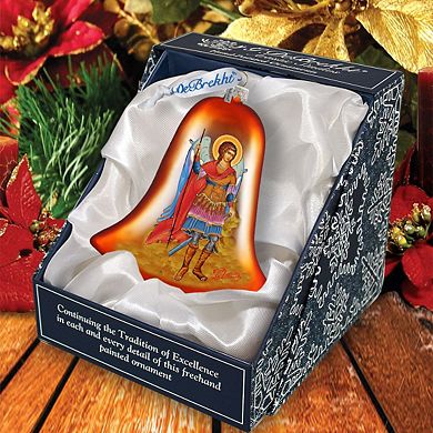 G.Debrekht Saint Michael Bell Glass Ornament by G. DeBrekht Decor Christmas Decor - 752-037