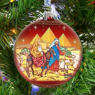 Journey to Bethlehem Glass Ornament Limited Edition by G. DeBrekht