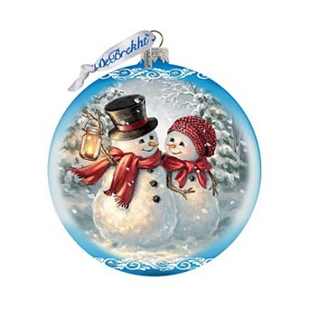 Snow Much in Love Glass Ornament Limited Edition by D. Gelsinger