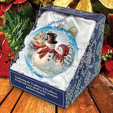 Snow Much in Love Glass Ornament Limited Edition by D. Gelsinger