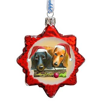 Designocracy Where Is The Ball Mercury Glass Ornament by Laura Seeley Pets Dog and Cats Decor