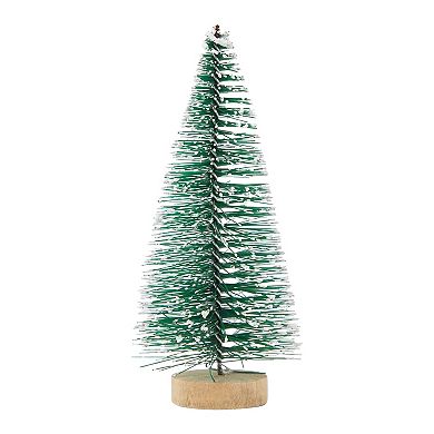 12 Pack Mini Christmas Trees for Tabletop, Xmas Holiday Home Decorations, 4.25 x 2 Inches