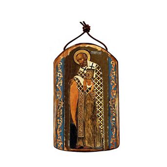 G.Debrekht Saint Nick Religious Christian Sacred Icon Ornament Inspirational Icon Decor