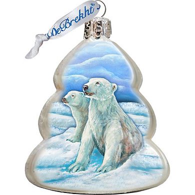 Designocracy Wildlife Mercury Glass Ornaments Set of 3 by G. DeBrekht Wildlife Holiday Decor