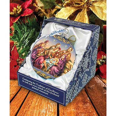 Nostalgic Family Nativity Glass Ornament Limited Edition by G. DeBrekht