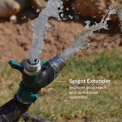 Hose Splitter with Shut off Valve, Heavy Duty Garden Faucet Splitter, All Metal