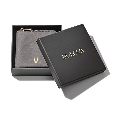 Bulova Men's Precisionist Stainless Steel Obelisk Tiger's Eye Pendant Necklace