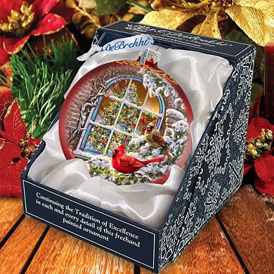 Christmas Window Glass Christmas Ornament by D. Gelsinger