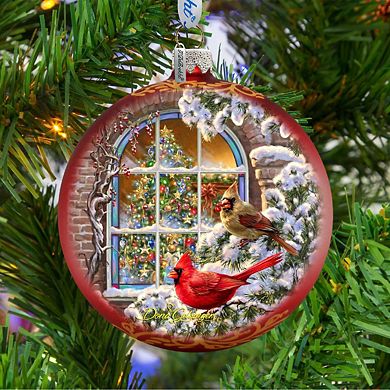 Christmas Window Glass Christmas Ornament by D. Gelsinger