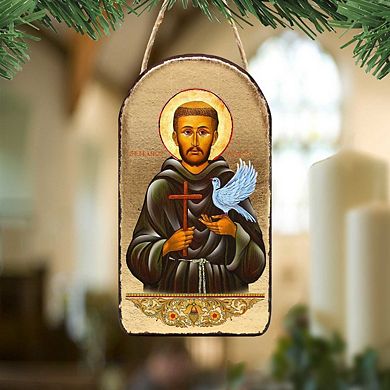 G.Debrekht Saint Francis Religious Christian Sacred Icon Ornament Inspirational Icon Decor
